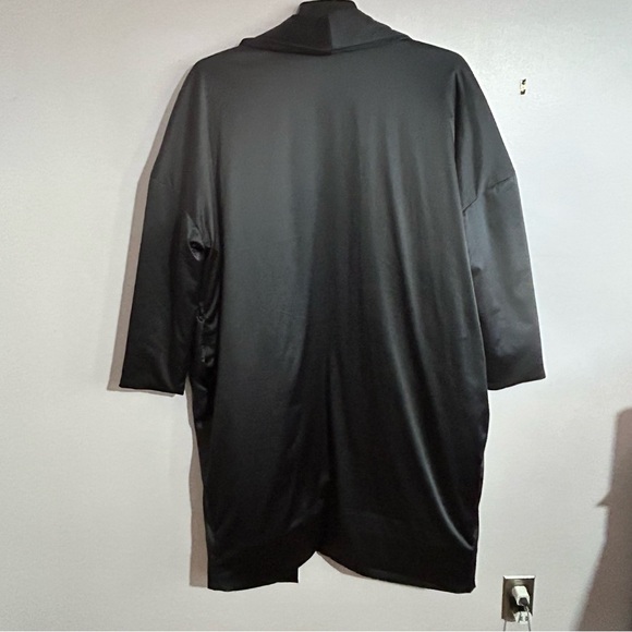 Derek Lam 10 C X Athleta Uptown Black Satin Quilted Coat Large - Picture 4 of 8
